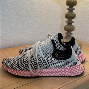 Adidas Mesh Sneakers with Pink Soles